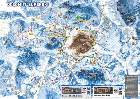 Nuova mappa piste – Cartina sciistica Dolomiti Superski 2015-16 › Val Gardena Ski