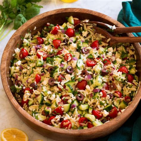 Greek Orzo Salad With Feta - Cooking Classy