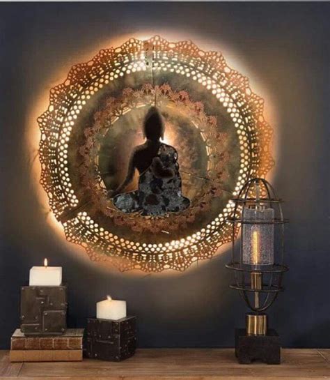 Metal Handicrafts for Wall Design - GharPedia | Buddha wall art, Buddha decor, Peaceful wall decor