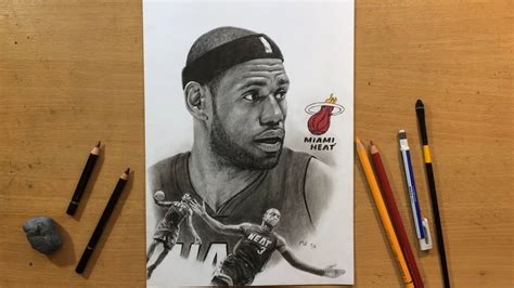 Lebron James Pencil Drawing - YouTube