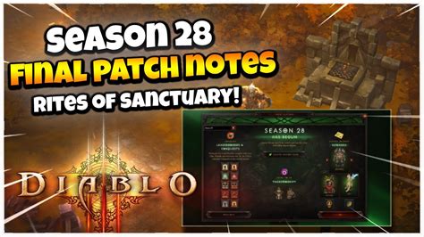 Diablo 3 Season 28 Final Patch Notes Are Insane, Rewards, Buffs, Nerfs ...