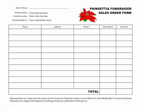 Free Printable Fundraiser order form Template Of Printable T Shirt ...