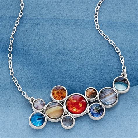 Solar System Bubble Bib Necklace | space jewelry, planets | UncommonGoods