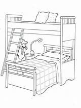 Bunk Bed Coloring Pages sketch template