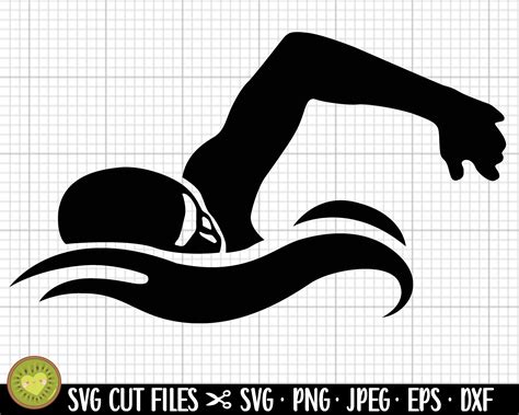 Swimmer Silhouette Swimmer Svg Swimmer Png Swimming Svg Png Eps Dxf ...