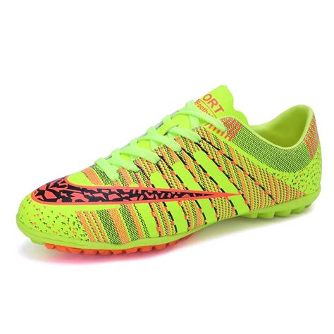 Boy Kids Soccer Shoes Cleats Turf Football Soccer Shoes TF Sneakers shoe futsal original futsal ...