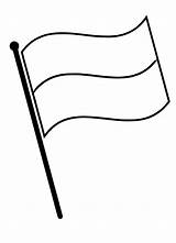 Indonesia Flag Coloring Page sketch template