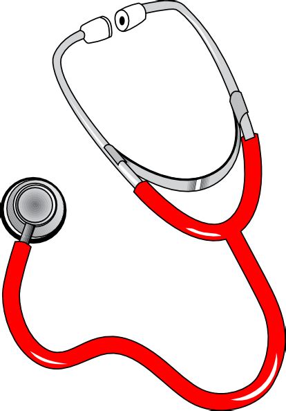 Red Stethoscope Clip Art at Clker.com - vector clip art online, royalty free & public domain