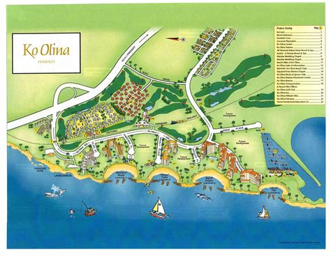 Ko Olina drawing map | Maps provided by the Ko Olina Resort | Joel | Flickr