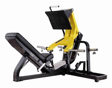 PRO-009 Yellow Plate Loaded Free Weight Gym Leg Press Machine Suppliers ...