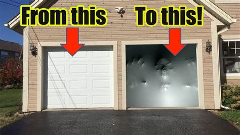 How To Make an Awesome Halloween Garage Door Illusion with Paranormal ...