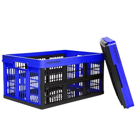 Clever Crates 47.5 qt. Collapsible Storage Box in Royal Blue-8031165 ...