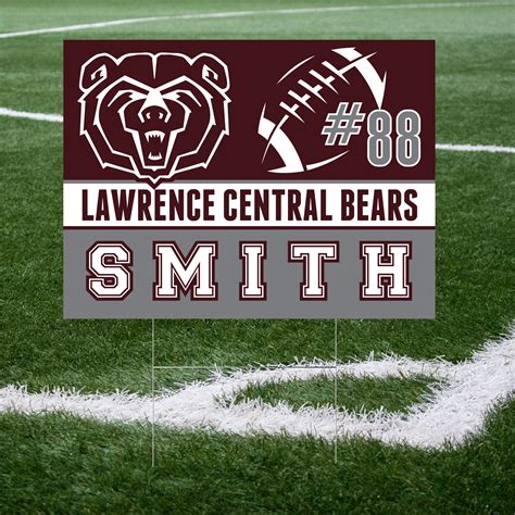 Lawrence Central Football Yard Signs – School Spirit Place