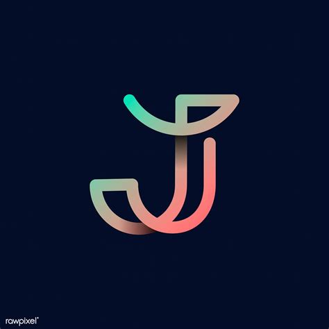 Retro colorful letter J vector | free image by rawpixel.com / wan | P logo design, Initials logo ...