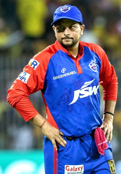 Chennai : Kuldeep Yadav of Delhi Capitals reacts during the IPL 2023 match