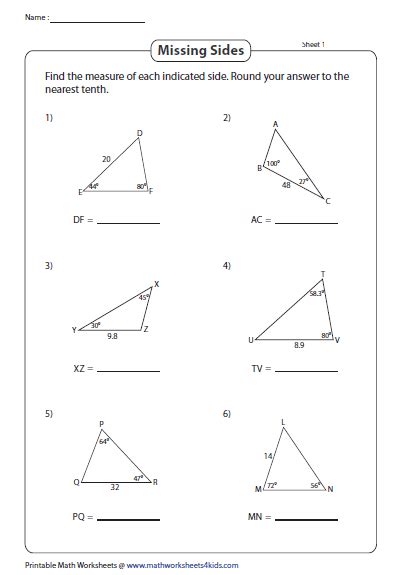 Law Of Sines Worksheet – Thekidsworksheet