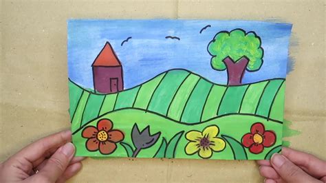 Simple Landscape Painting For Kids