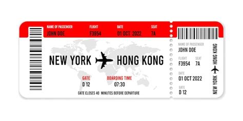 Premium Vector | Air plane tickets set illustration