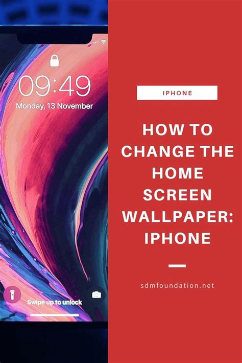 How to change the home screen wallpaper: iPhone via @sdmfoundation ...