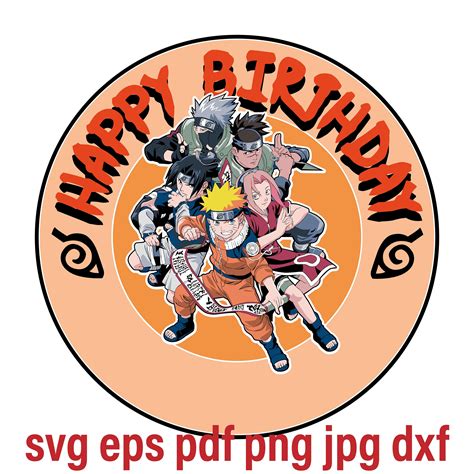 Naruto Birthday Svg