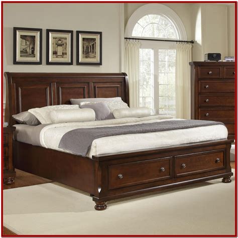 King Bed Frame With Headboard Wood - Bedroom : Home Decorating Ideas # ...