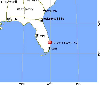 Map Of Riviera Beach Florida | Tourist Map Of English