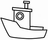 Ship Boat Outline Clipart Clip Coloring Drawing Barko Ships Cruise  sketch template