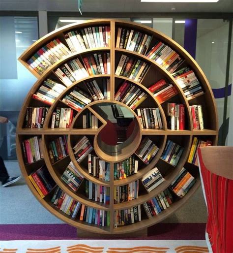 Circular Book Shelve Ideas