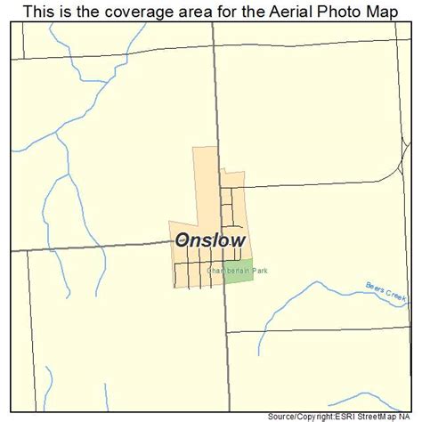 Aerial Photography Map of Onslow, IA Iowa