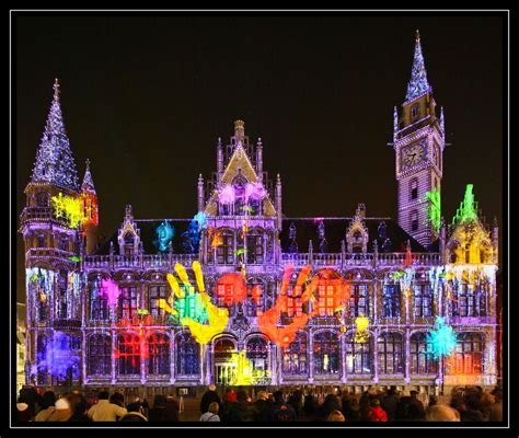 Ghent Light Festival on the City Hall, Belgium | Fete des lumieres