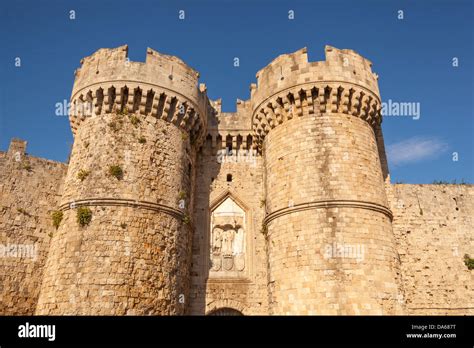 Marine Gate, Rhodes old town, Rhodes, Greece Stock Photo - Alamy