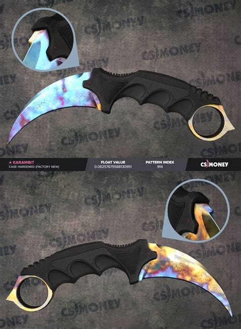 [H] FN Karambit Case Hardened Blue Gem #914 [W] 1500k / 2800USD ...