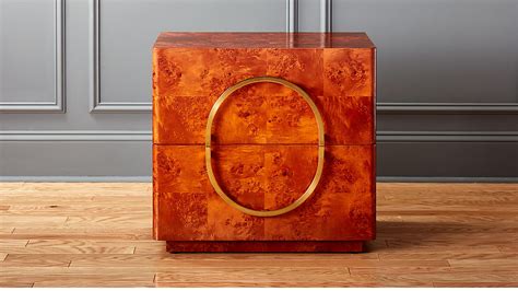 burl wood nightstand | CB2