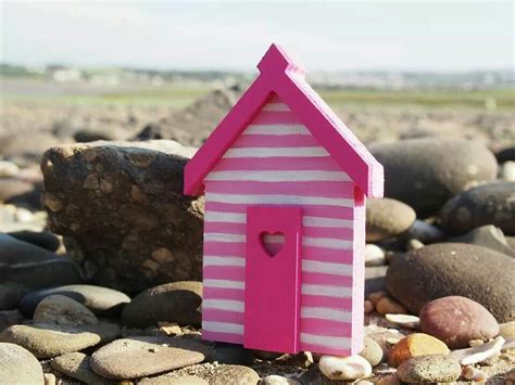 My lovely little beach hut Beach Huts, Bird House, Wood Crafts, Houses ...