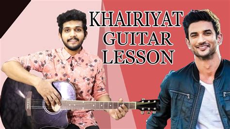 Khairiyat Guitar Chords Lesson |Arijit Singh | sushant singh rajput ...