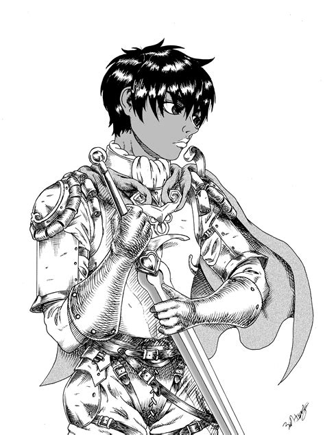 Casca (Berserk Chap 50 Cover Redrawn) - Manga Ver. by LordGuyis on DeviantArt