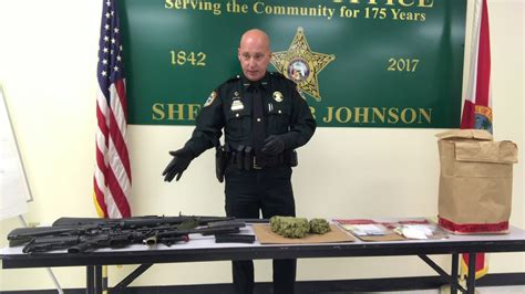 Santa Rosa County Sheriff Bob Johnson talks about recent drug bust - YouTube