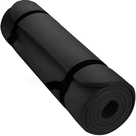 Aduro Sport Yoga Workout Mat, 1/2-Inch Extra Thick Yoga Foam Mat (Black ...