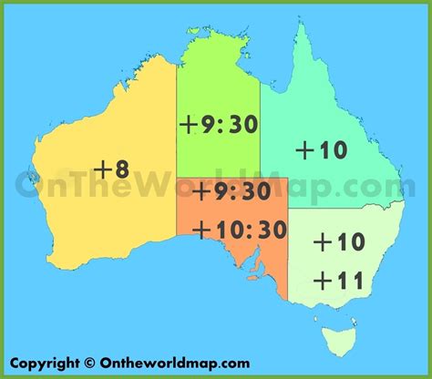 Australian Time Zones Map – Verjaardag Vrouw 2020