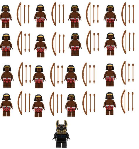 Nubian Archers Anubis Minifigures Compatible Lego Ancient Egypt Set