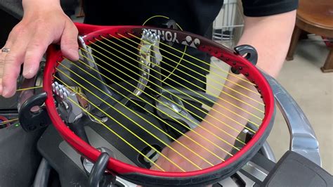 Yonex Stringing Team - This is how we string tennis rackets. - YouTube