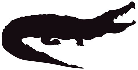 Crocodile Silhouette at GetDrawings | Free download