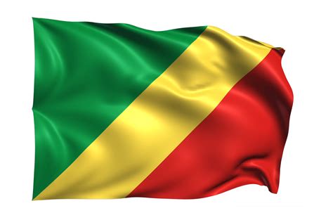 Congo Republic Waving flag Realistic Transparent Background 15309667 PNG