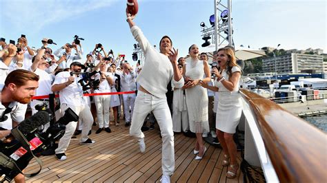 Tom Brady threw yacht-to-yacht passes in Monaco