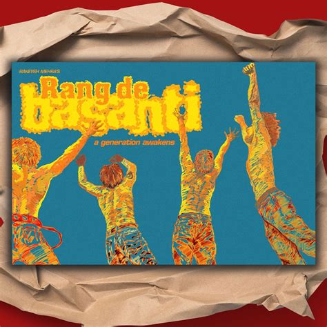 Rang De Basanti Hindi Bollywood Indian Old Film Movie Poster | Rang de basanti, Movie posters ...