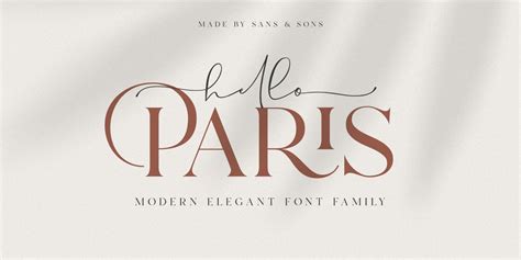 Hello Paris Serif Regular Font | xFonts.pro