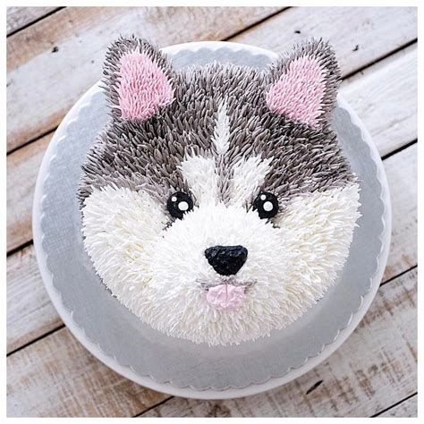 Image result for how to make a husky dog shaped cake | Puppy cake, Wolf ...