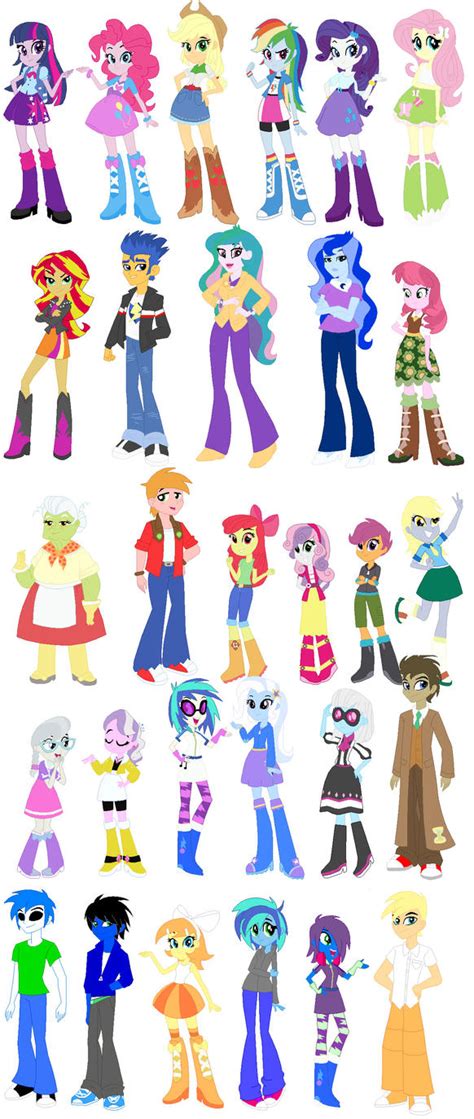 Equestria Girls Character Chart by Sketchy-Hooves on DeviantArt