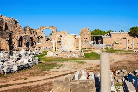 Premium Photo | Tyche Temple in Side ancient city