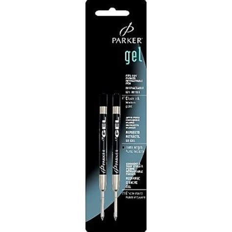 Parker Black Quink Gel Medium Ballpoint Refill (2 ct) - Instacart